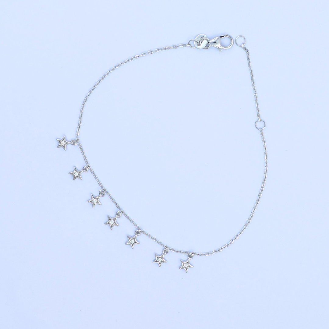 Silver Star Fancy Bracelet 925