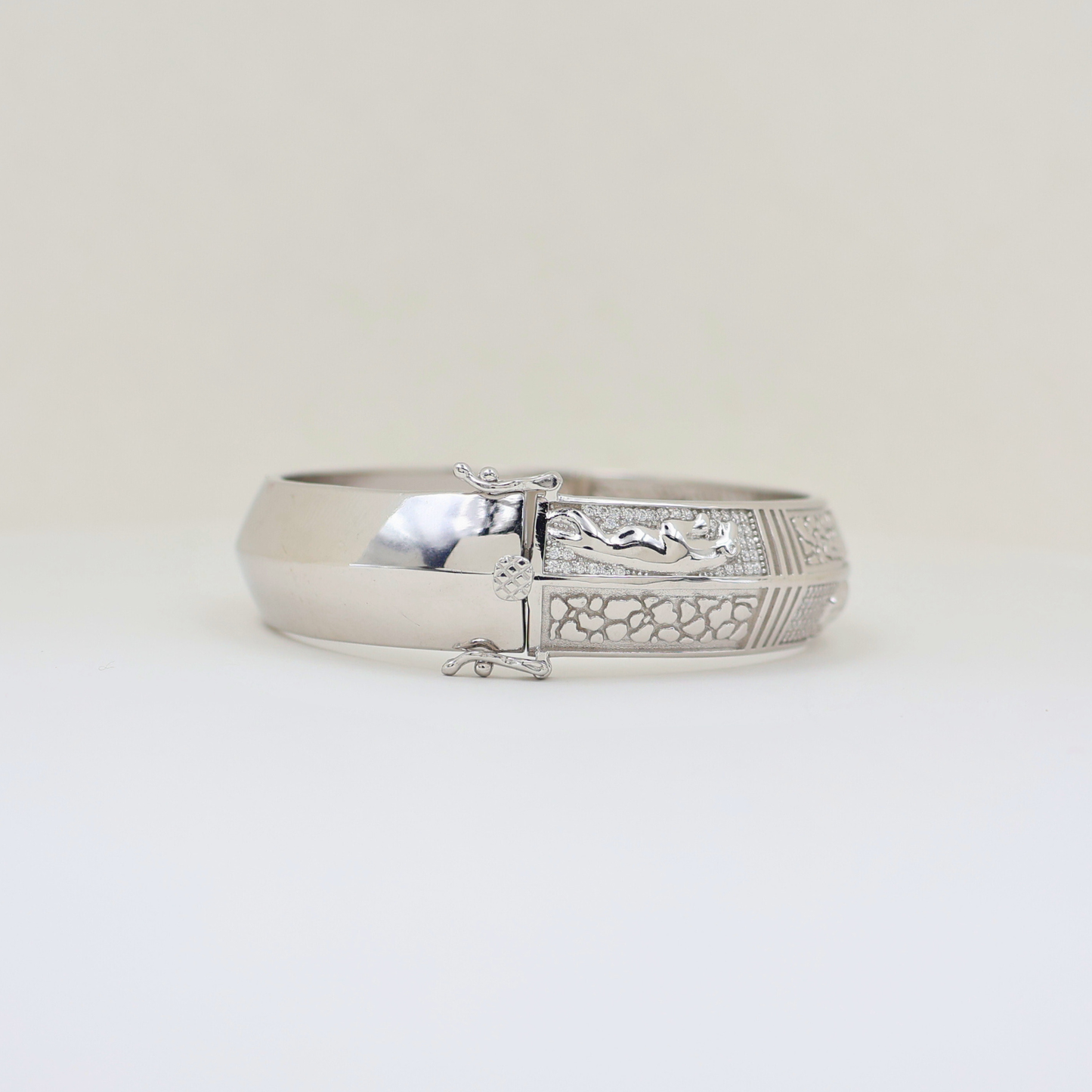 Fancy Mens kada silver 925