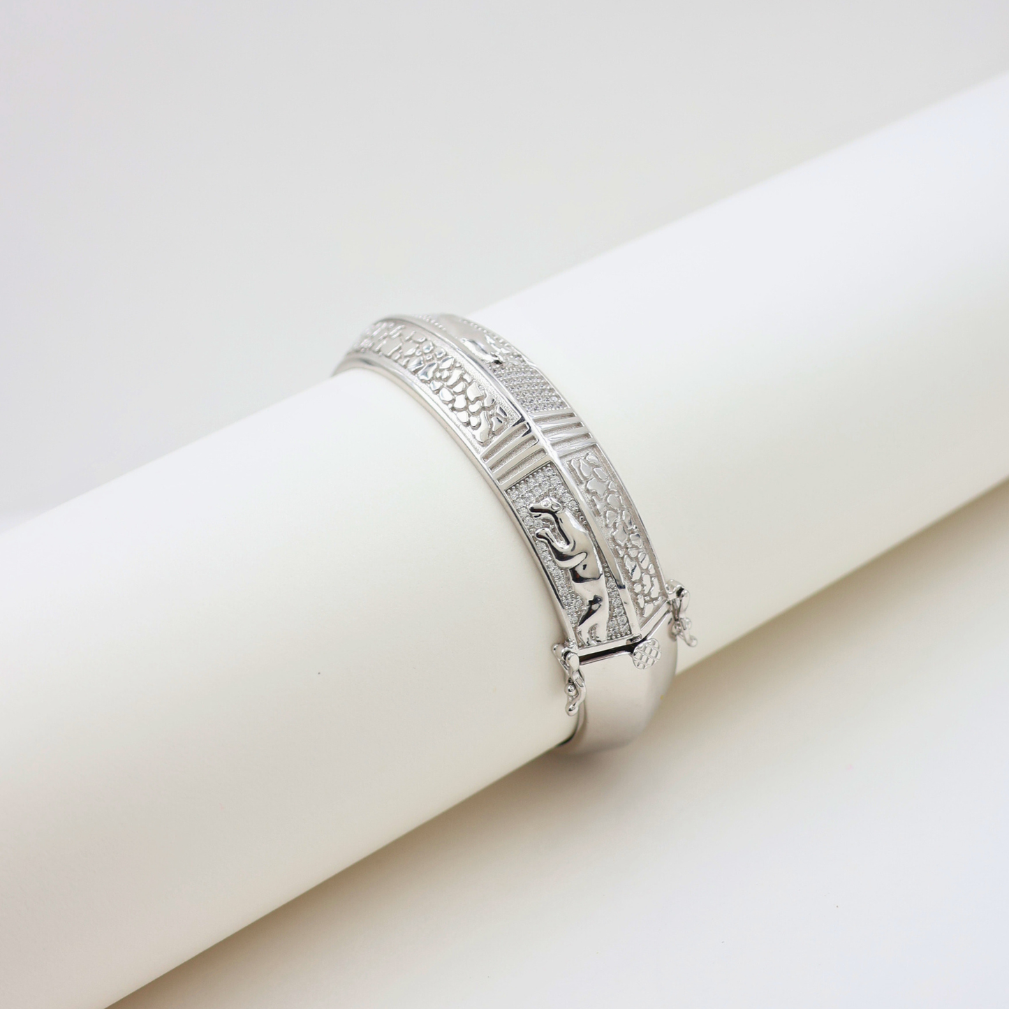 Fancy Mens kada silver 925