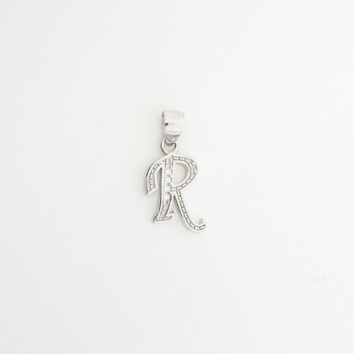 925 Sterling Silver Alphabet "R"