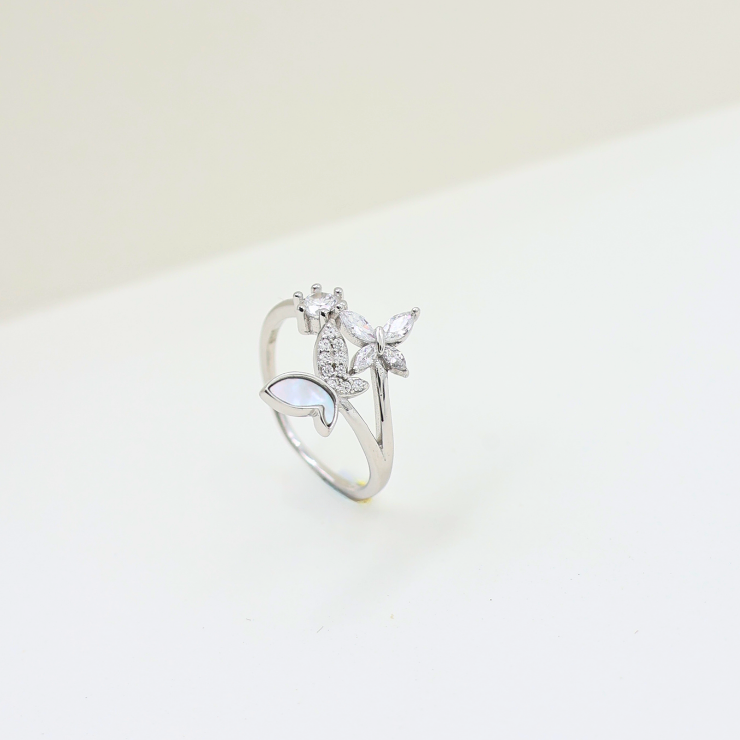 Twinkling Fancy Silver Ring (adjustable ring)925