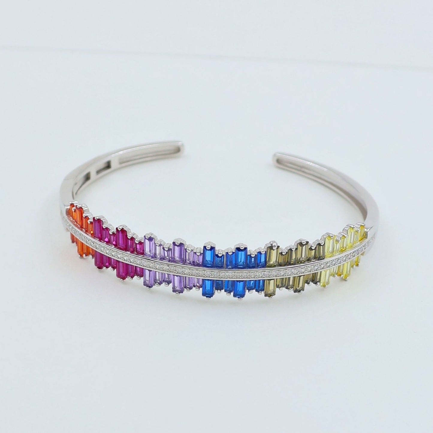 Colourful 925 Silver Kada