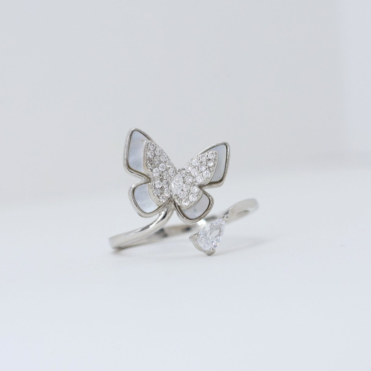 Butterfly Silver ring 925(adjustable ring)