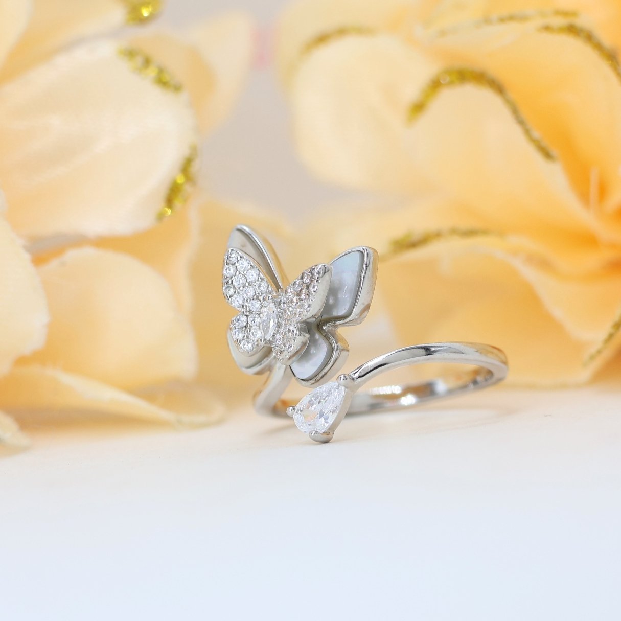 Butterfly Silver ring 925(adjustable ring)
