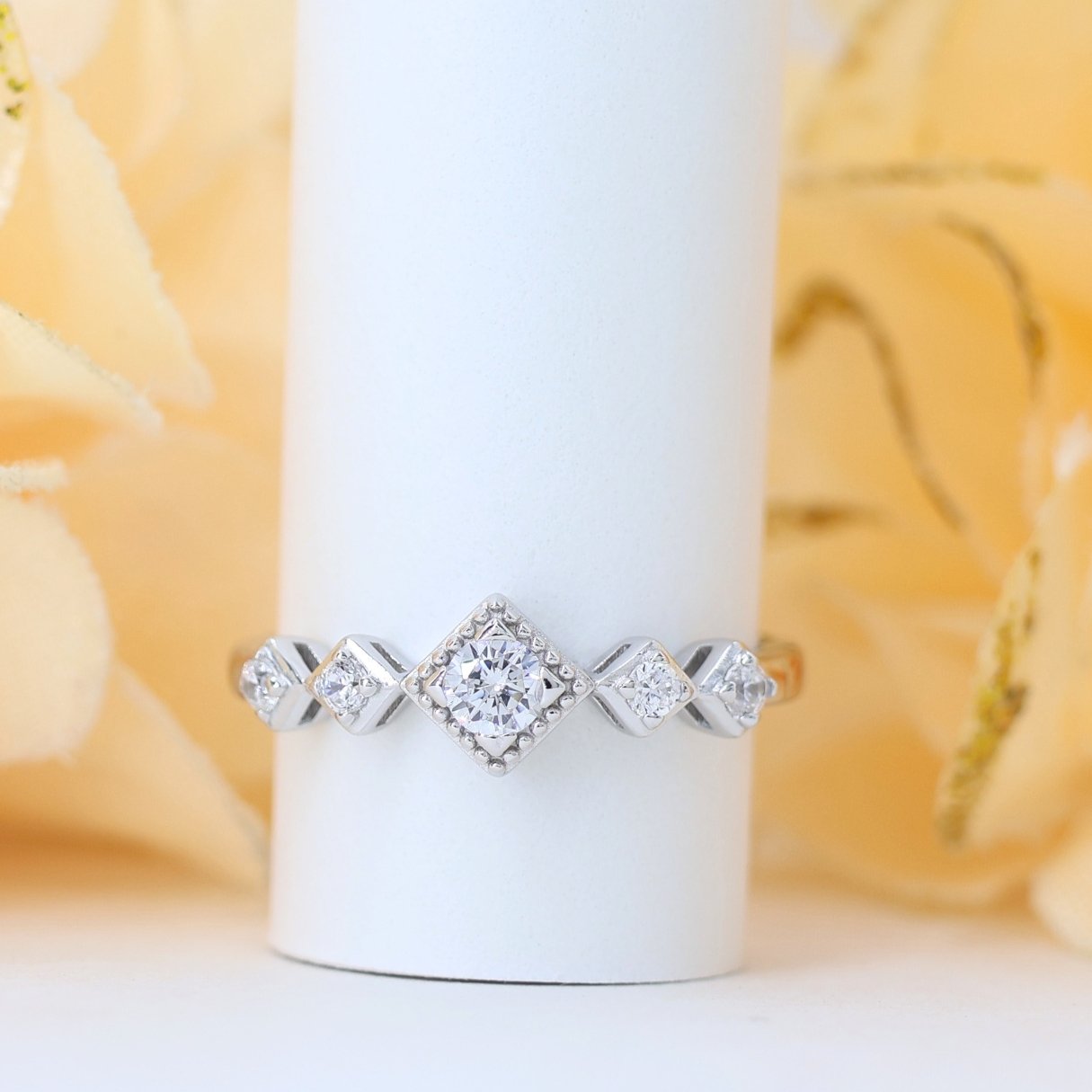 Twinkling Fancy Silver Ring (adjustable ring)925