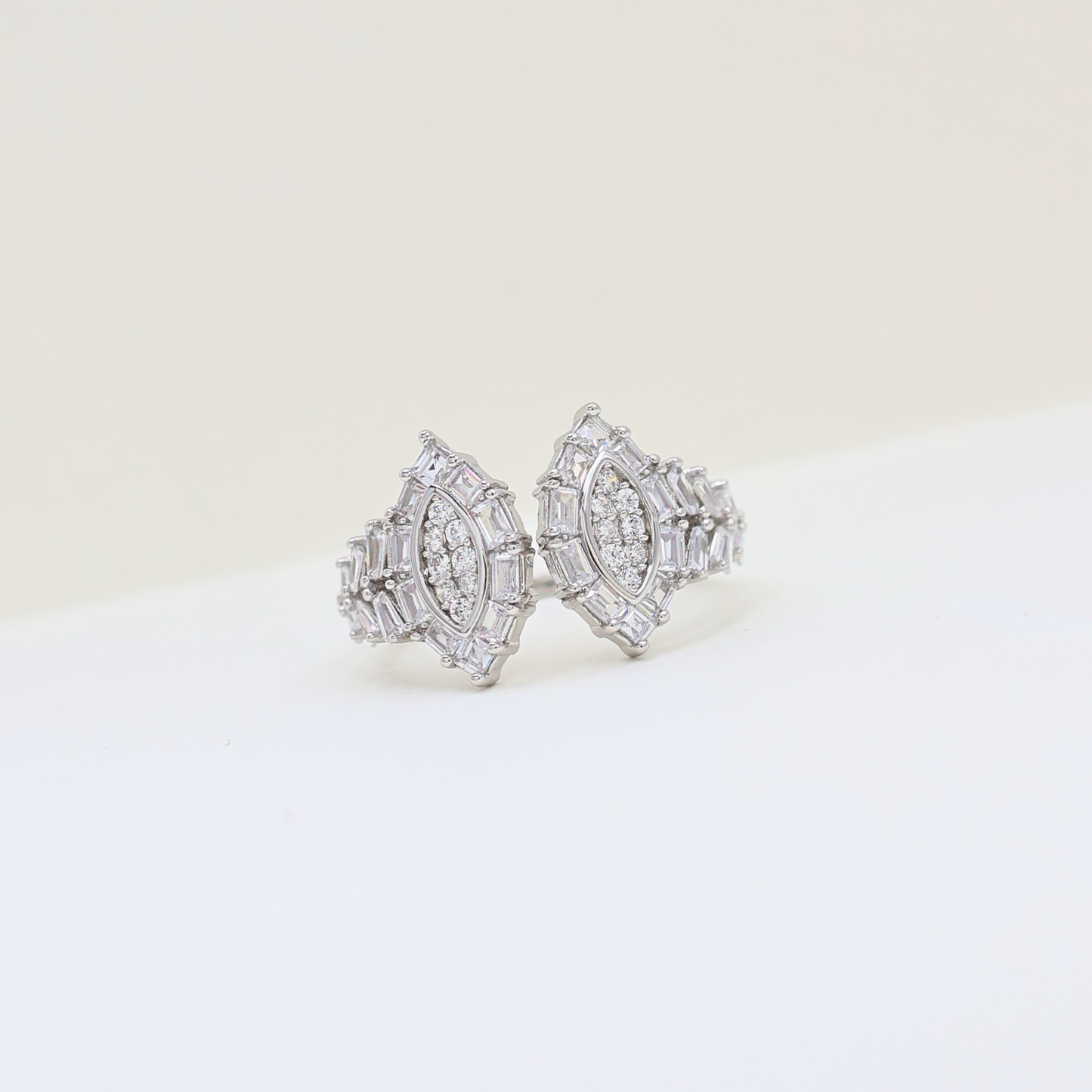 Sizzling Glittering silver ring (Adjustable ring)925