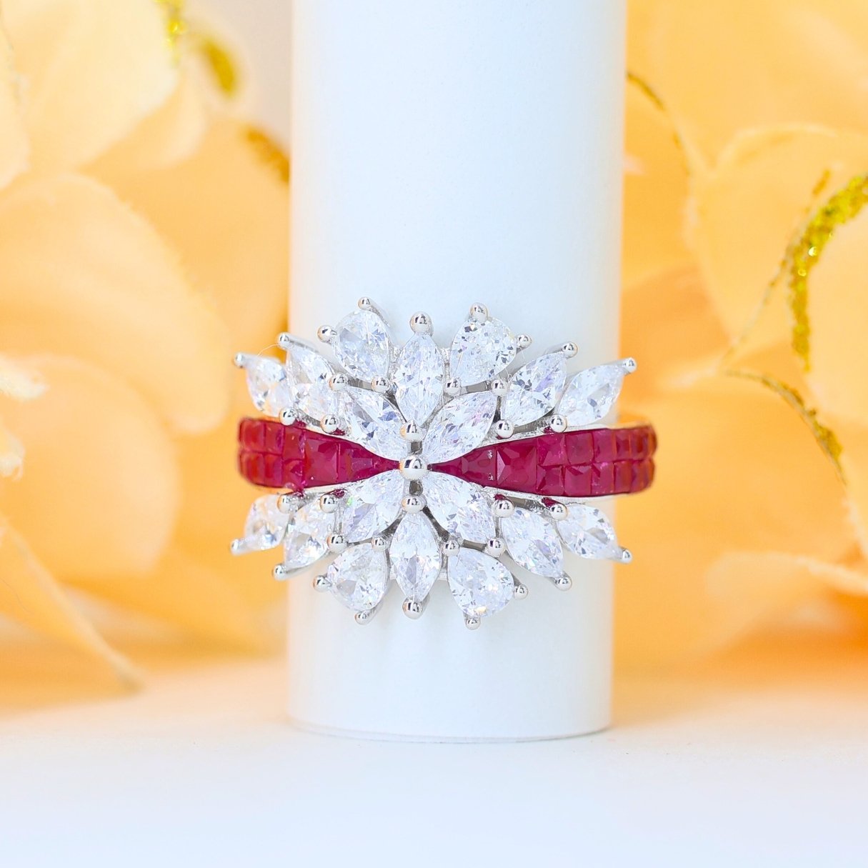 Twinkling Fancy Silver Ring (adjustable ring)925