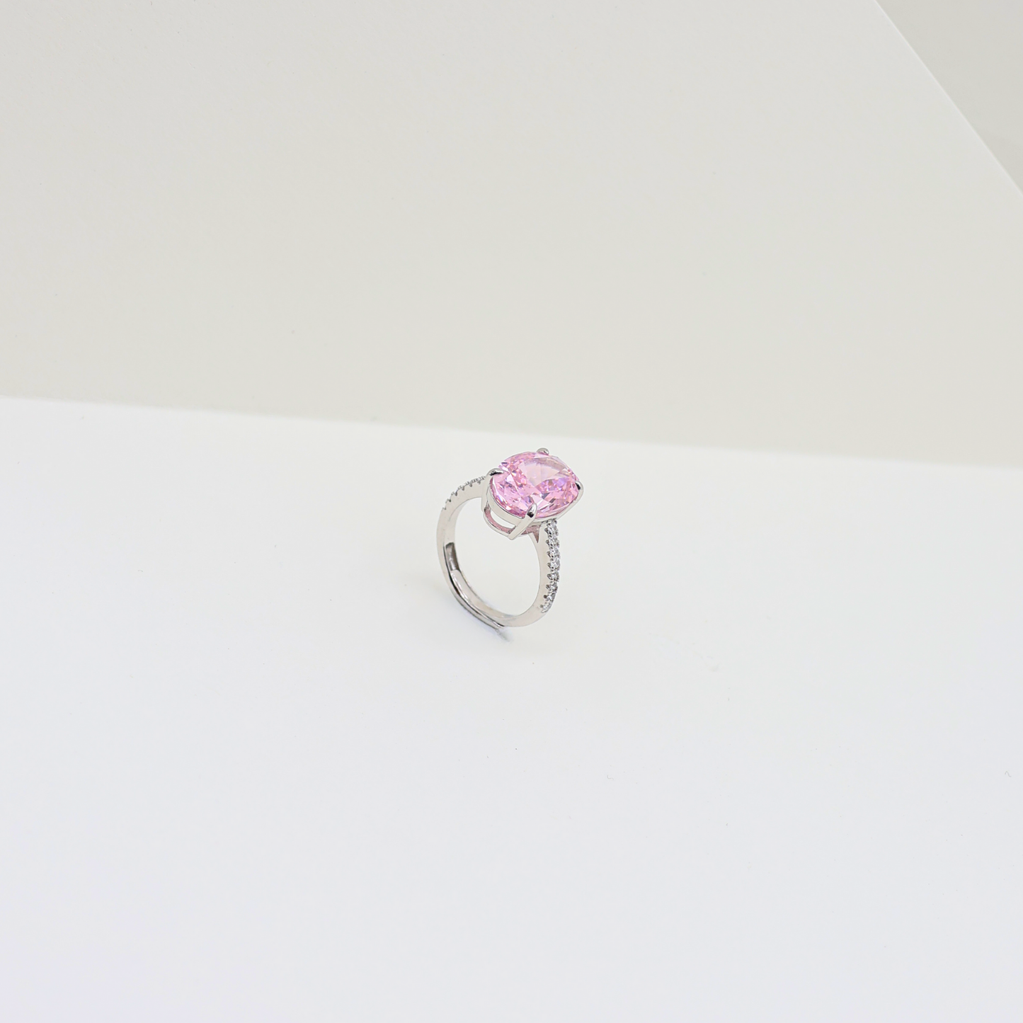 Elite chunky solitaire ring(adjustable ring)925