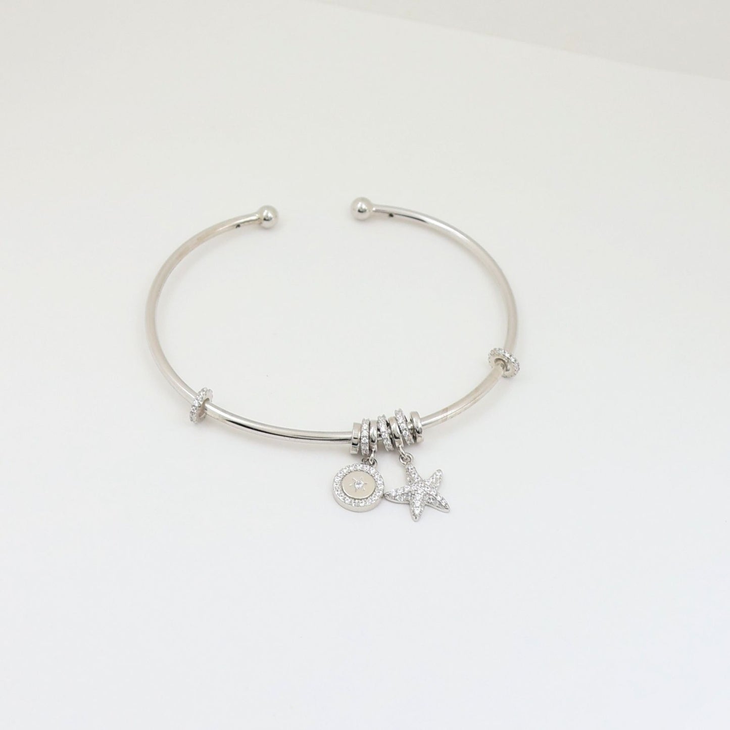 Star &moon 925 Silver Kada
