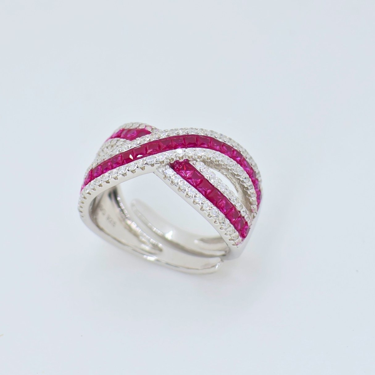 Twinkling Fancy Silver Ring (adjustable ring)925
