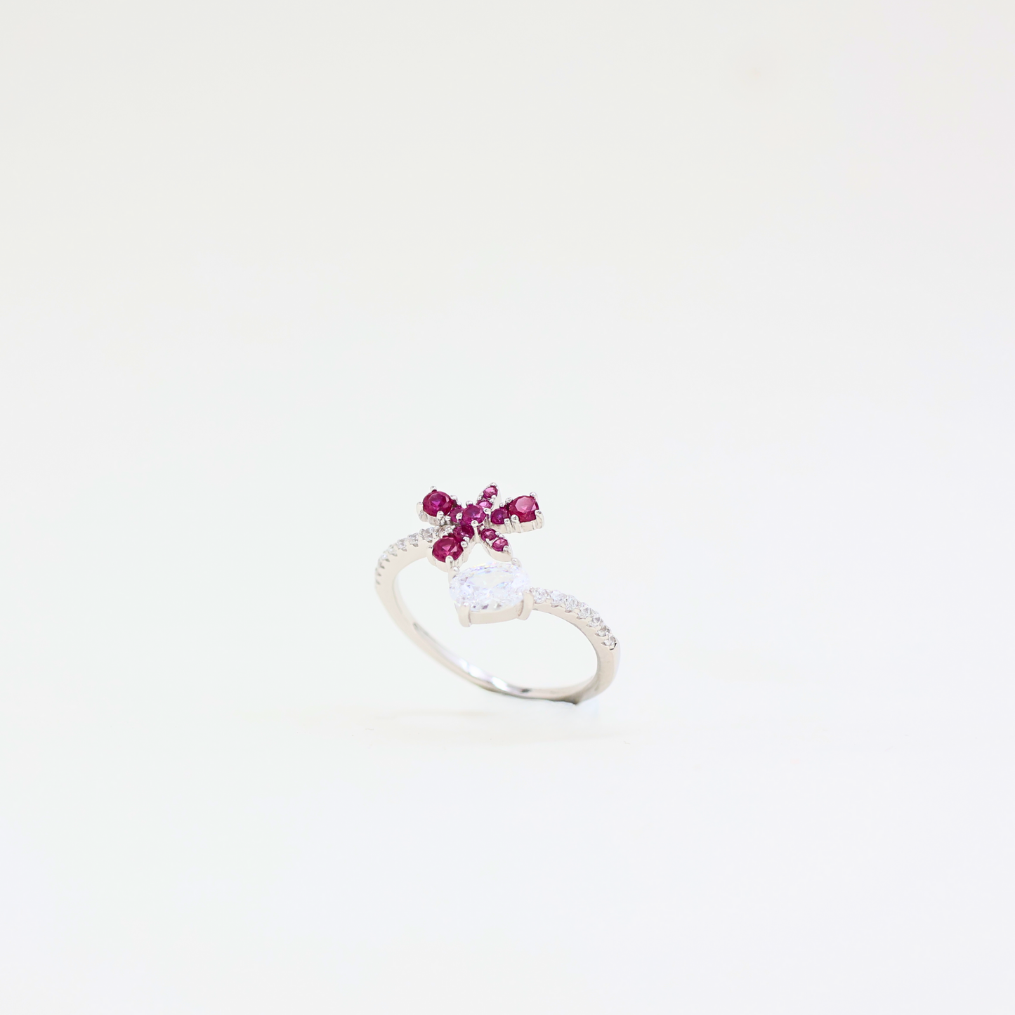 Twinkling Fancy Silver Ring (adjustable ring)925
