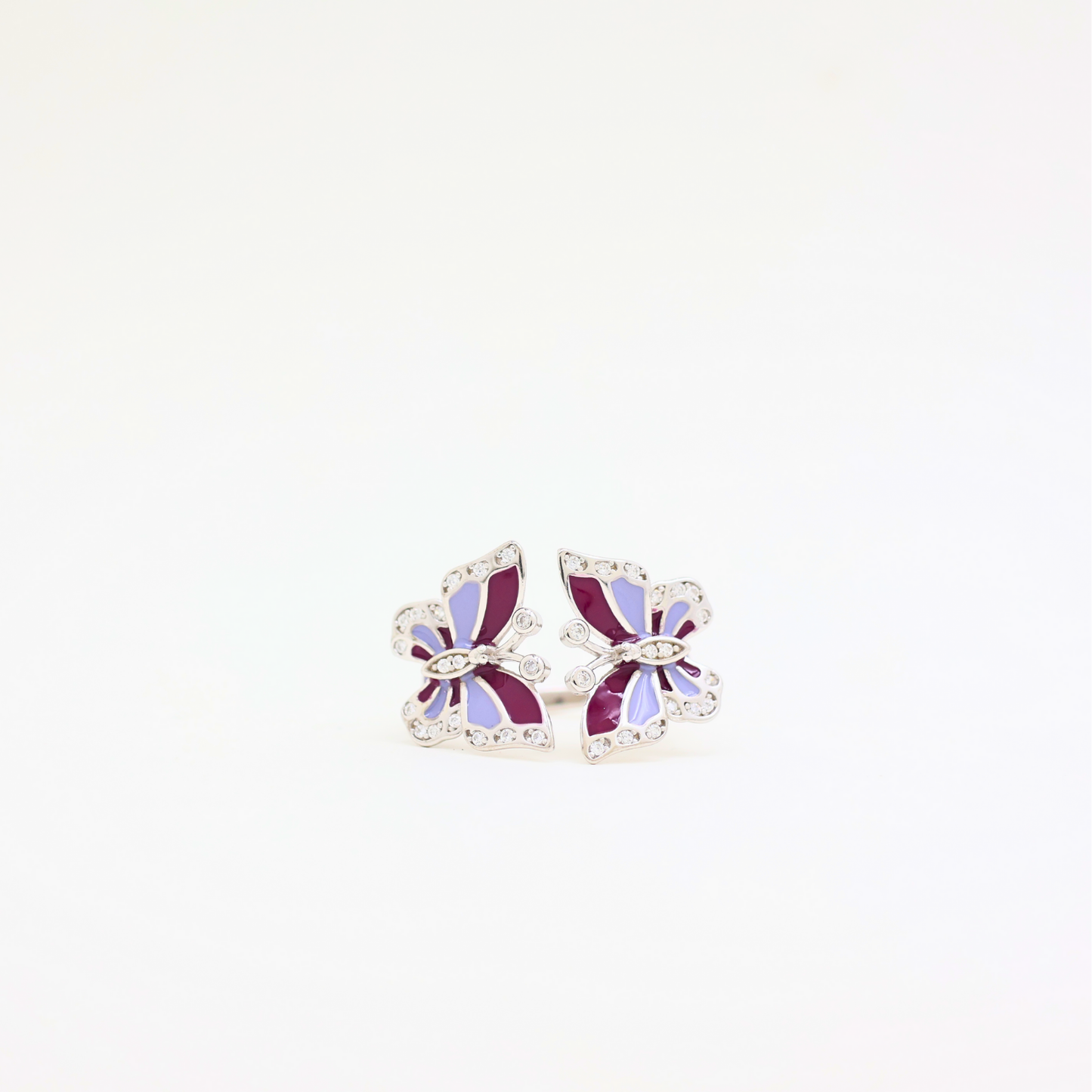 Butterfly silver ring (adjustable ring)925
