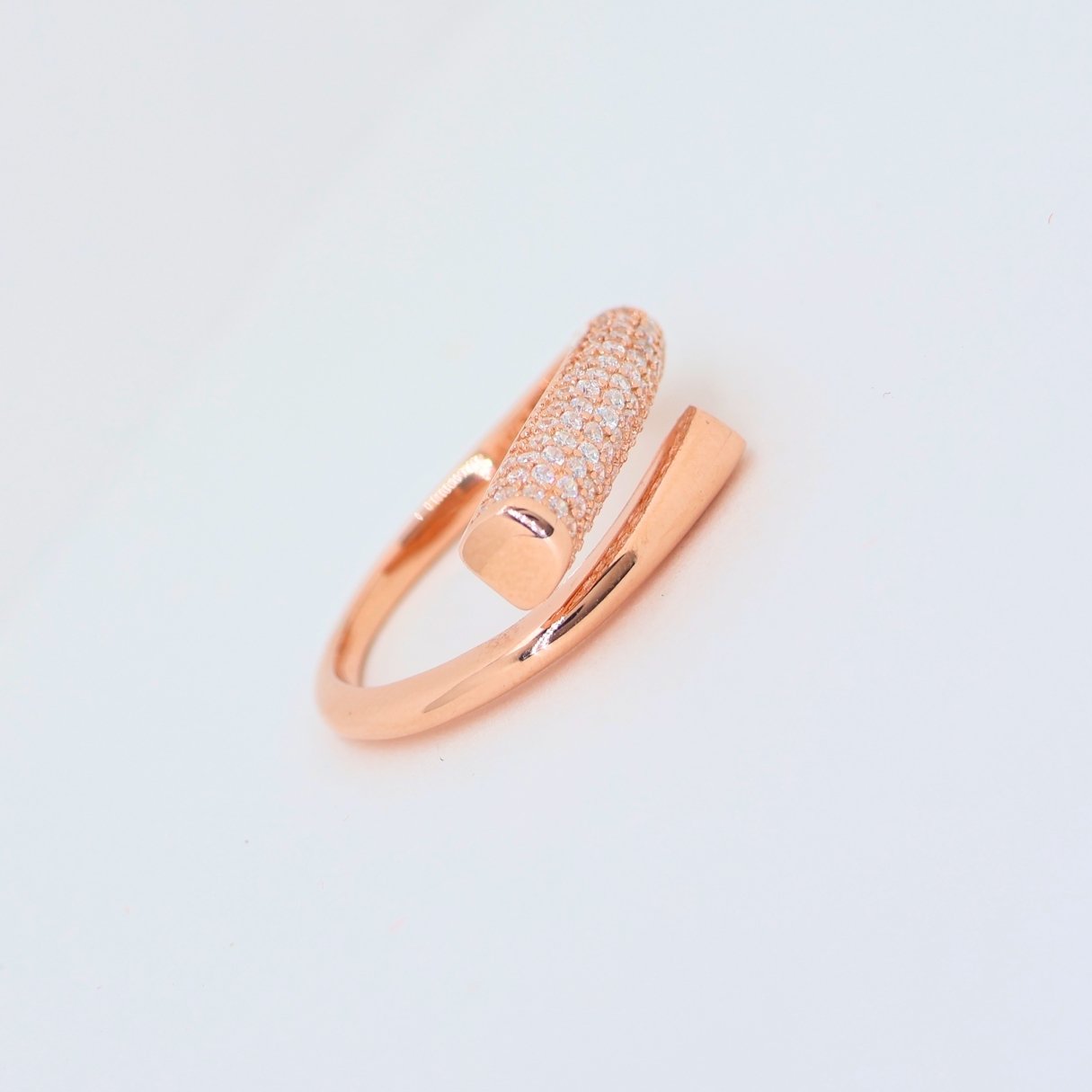Allure Rosegold finishing silver ring (adjustable ring)925