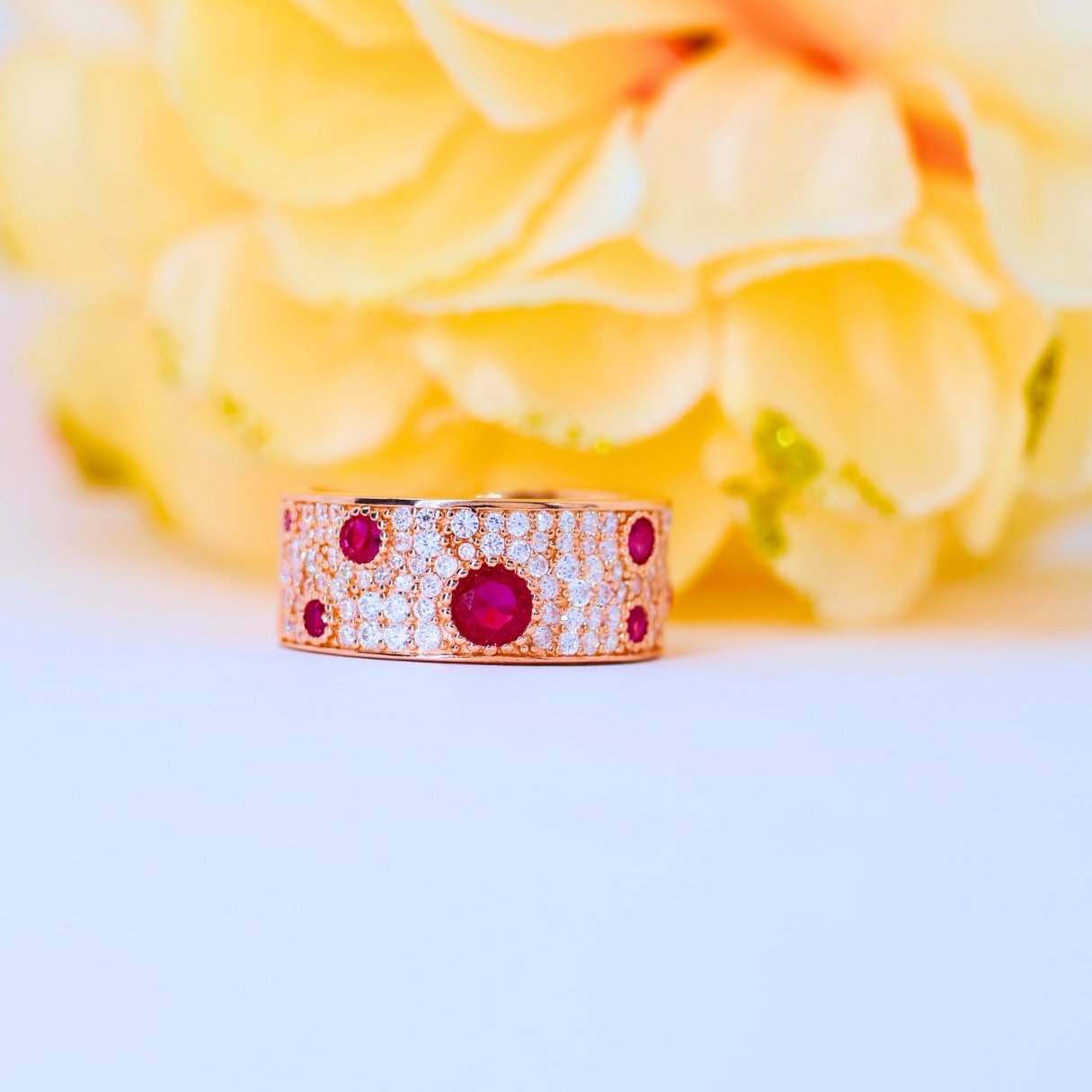 Rosegold finishing silver ring (adjustable ring) 925