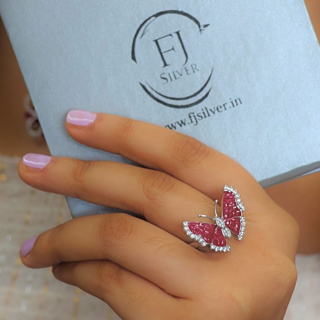 Butterfly Allure Fancy Ring (Adjustable Ring)925
