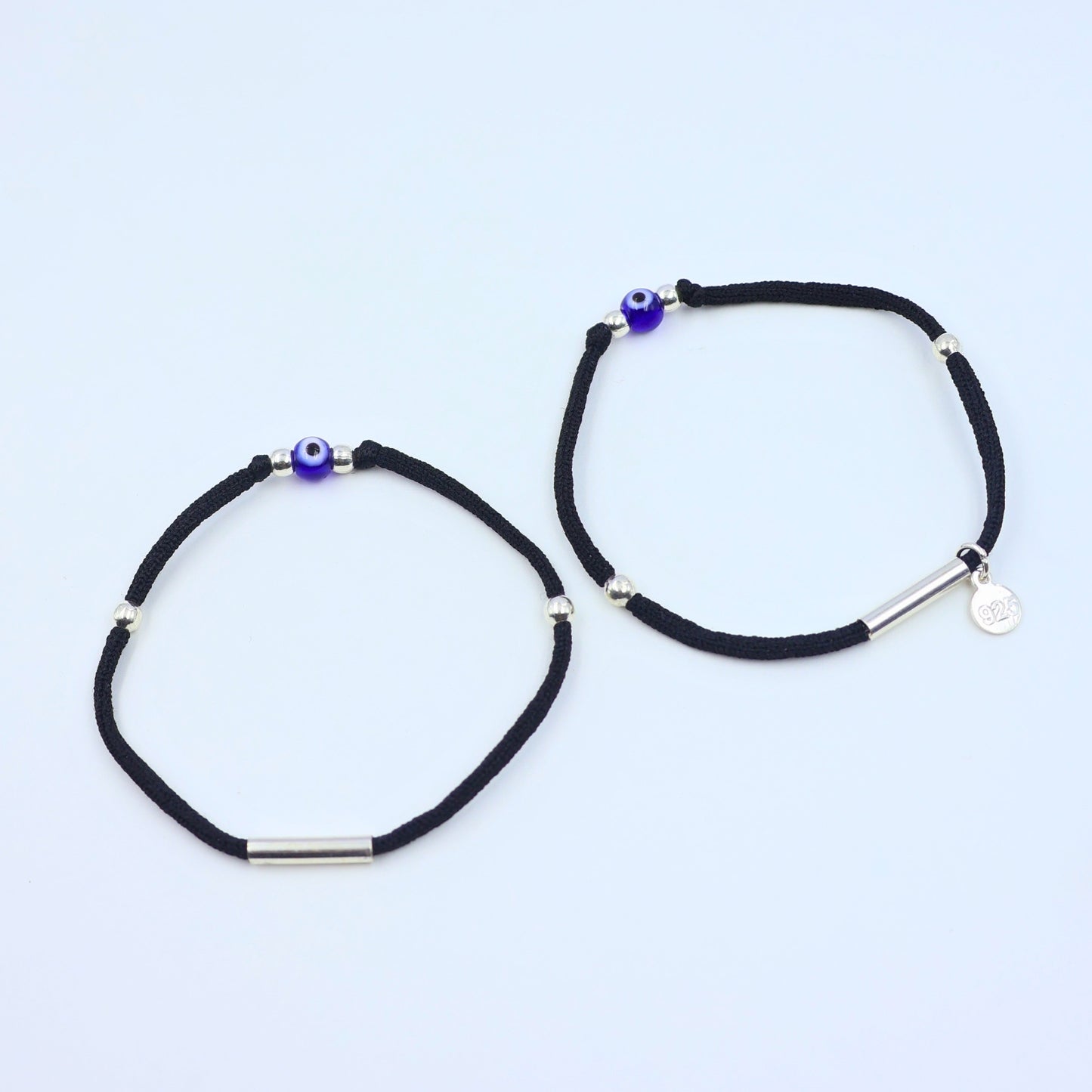 Evil Eye Black Thread Anklet 925