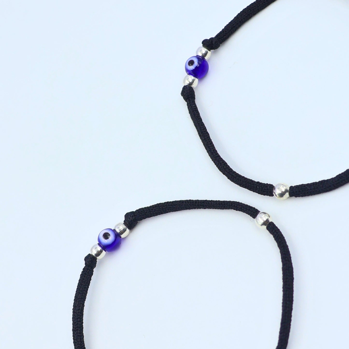 Evil Eye Black Thread Anklet 925