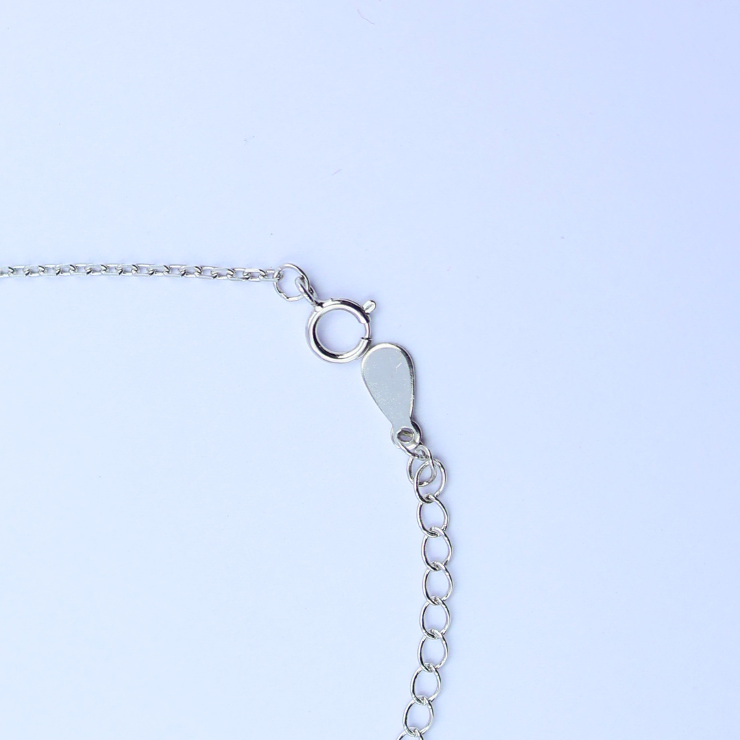 Silver Leaf Centerpiece Bracelet 925