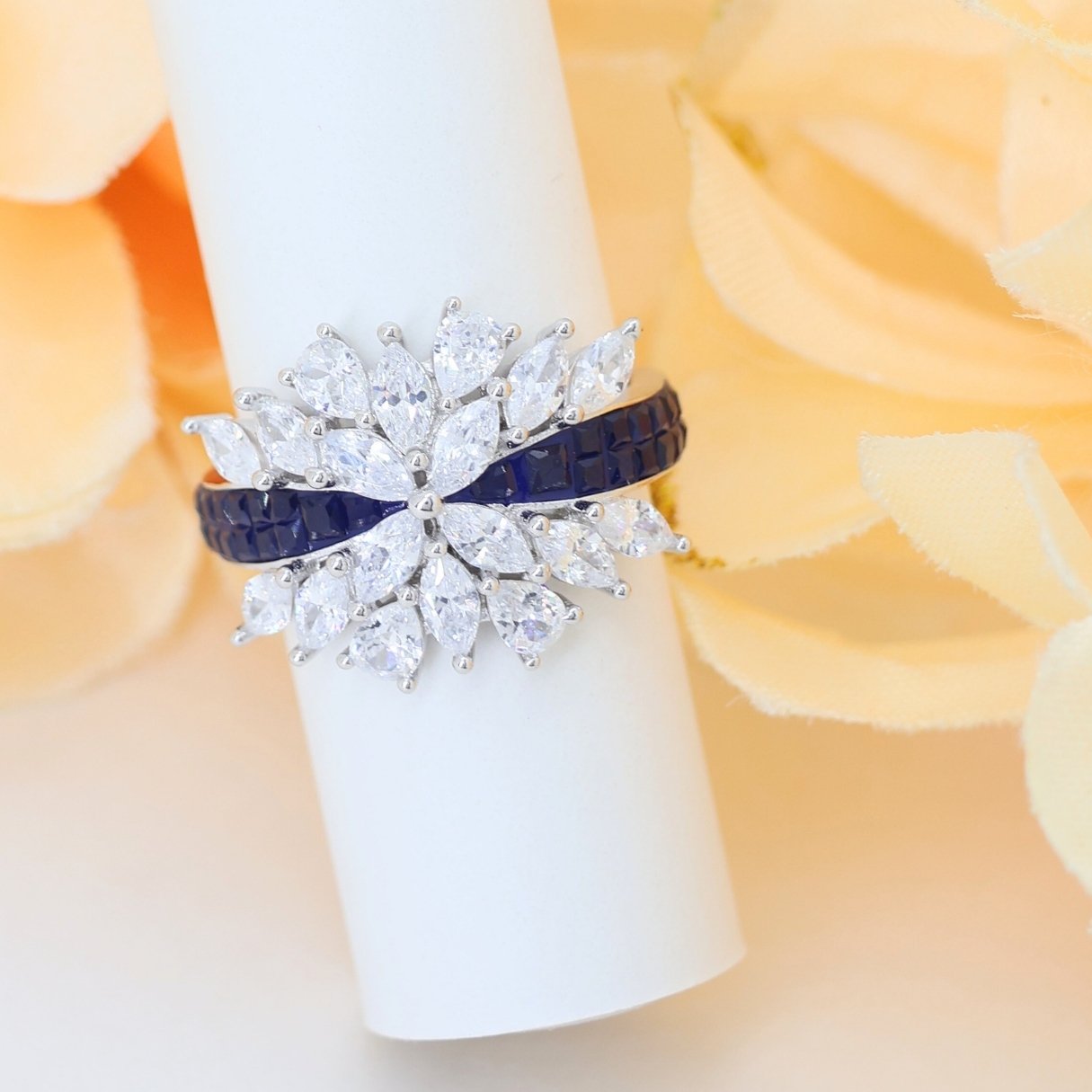 Twinkling Fancy Silver Ring (adjustable ring)925