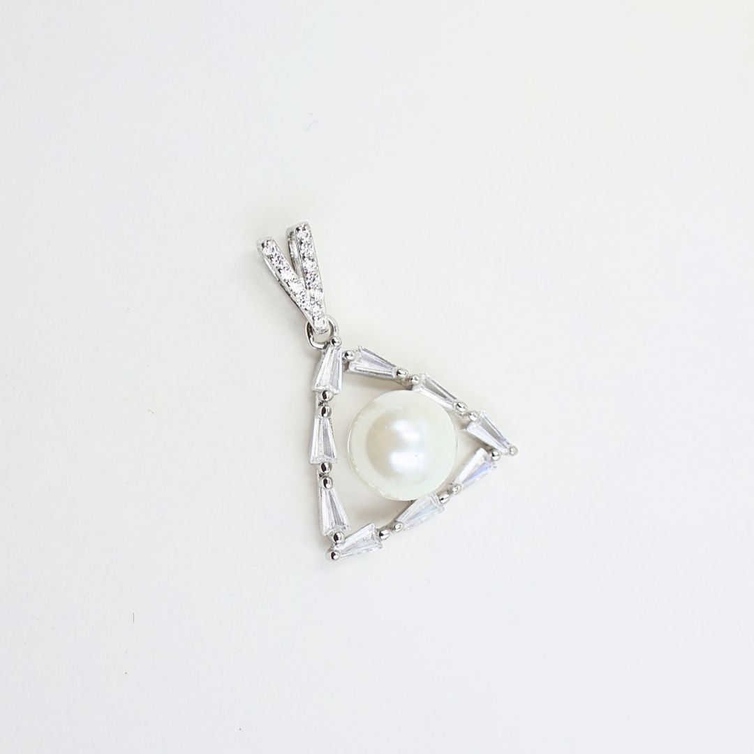 Only Silver Pendant Earring Set