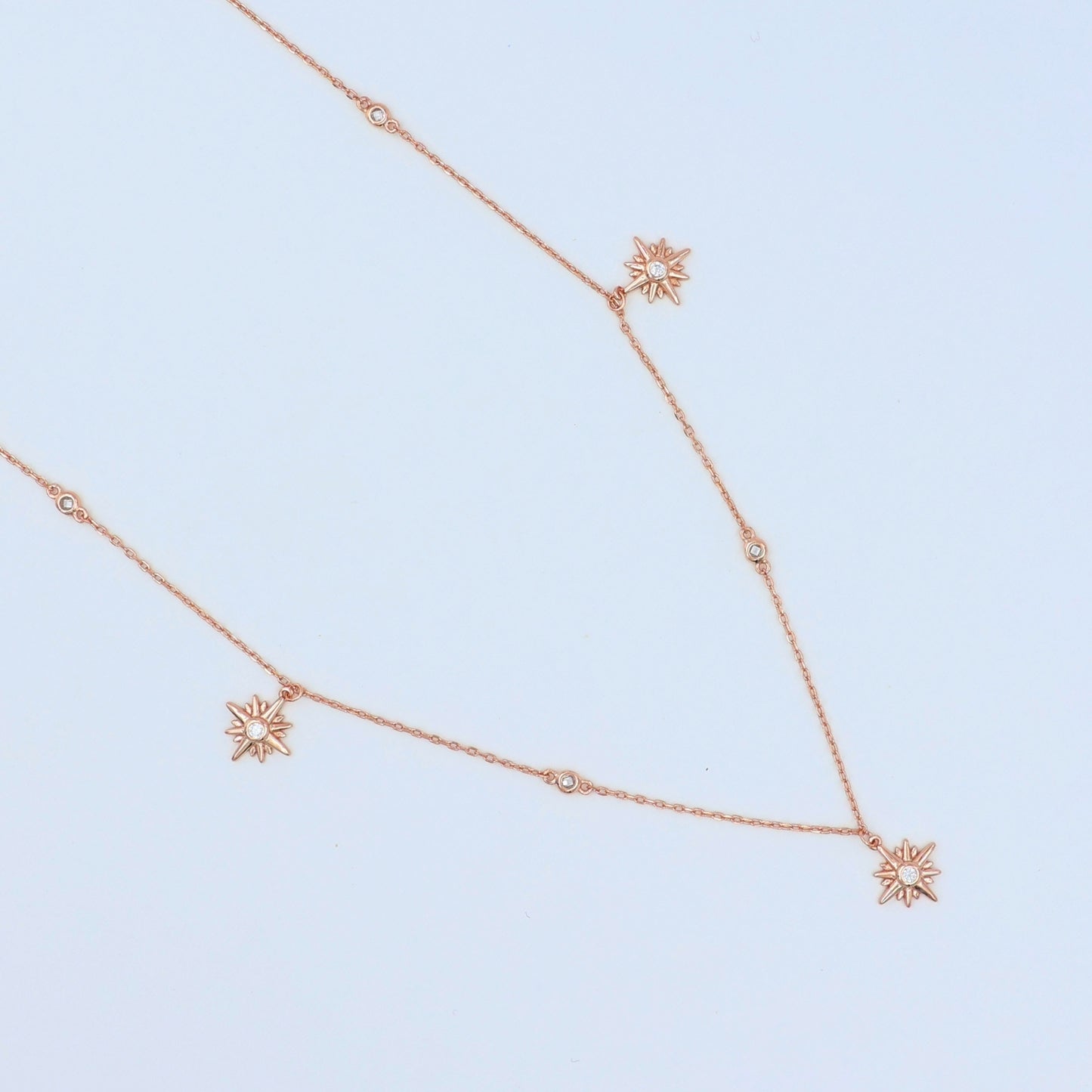 Rosegold Allure Chunky women neck wear 925 silver