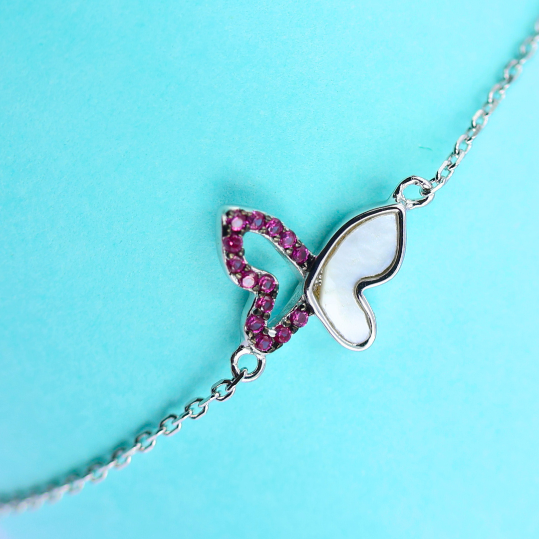 Silver Butterfly Bracelet 925