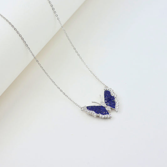 Butterfly Twinkling Fancy  women neck wear 925