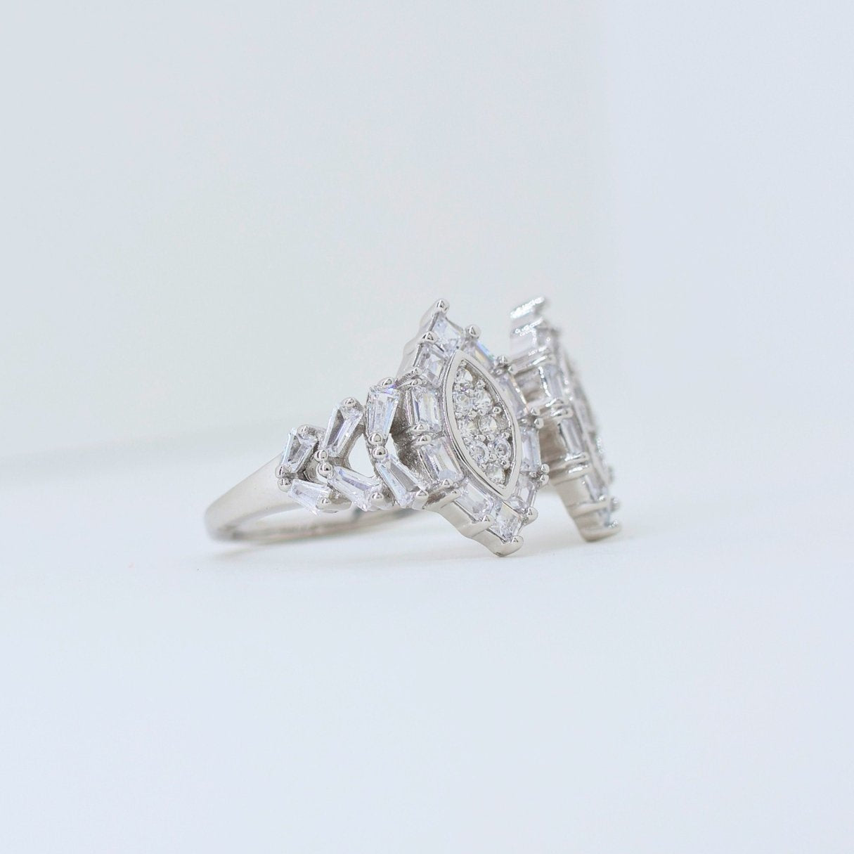 Sizzling Glittering silver ring (Adjustable ring)925