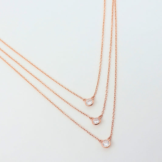 Rosegold Twinkling Fancy  women neck wear 925