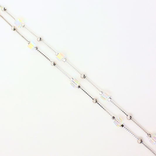 Fancy Silver  Anklet 925
