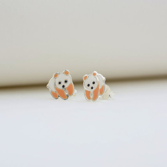 925 Silver Teddy Bear Earrings