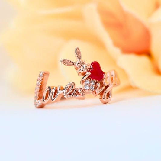 Loveable Rosegold  Finishing Ring (adjustable ring) 925
