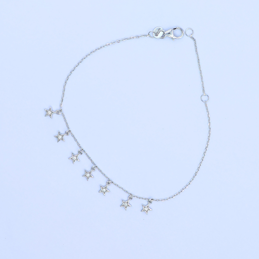 Silver Star  Fancy  Bracelet 925