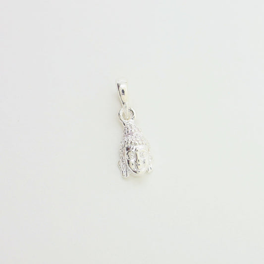925 Sterling Silver Spiritual God Gautam Buddha Pendant