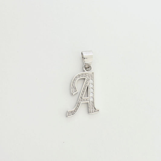 925 Silver Alphabet "A" Pendant