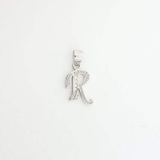 925 Sterling Silver Alphabet "R"