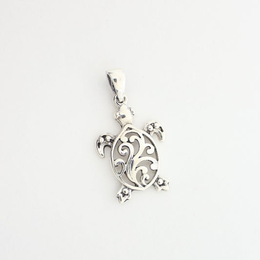 925 Silver Tortise Pendant