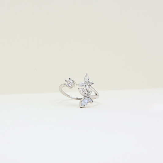 Twinkling Fancy Silver Ring (adjustable ring)925