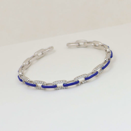 Allure Blue 925 Silver Kada
