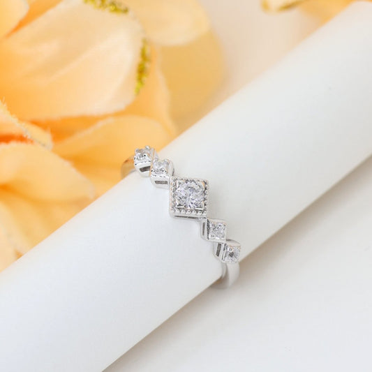 Twinkling Fancy Silver Ring (adjustable ring)925