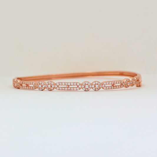 Rosegold  unique Silver Kada 925