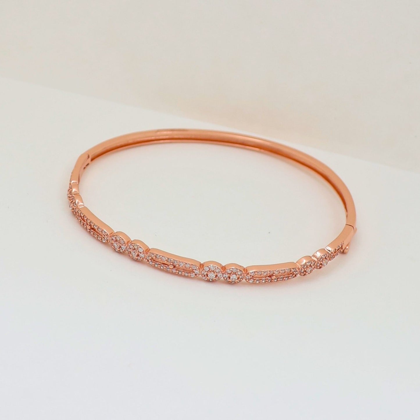 Rosegold  unique Silver Kada 925