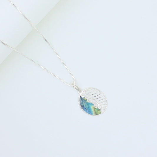 925 Silver Fancy Pendant Set with Link