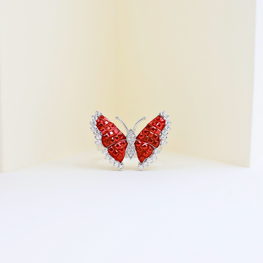 Butterfly Allure Fancy Ring (Adjustable Ring)925