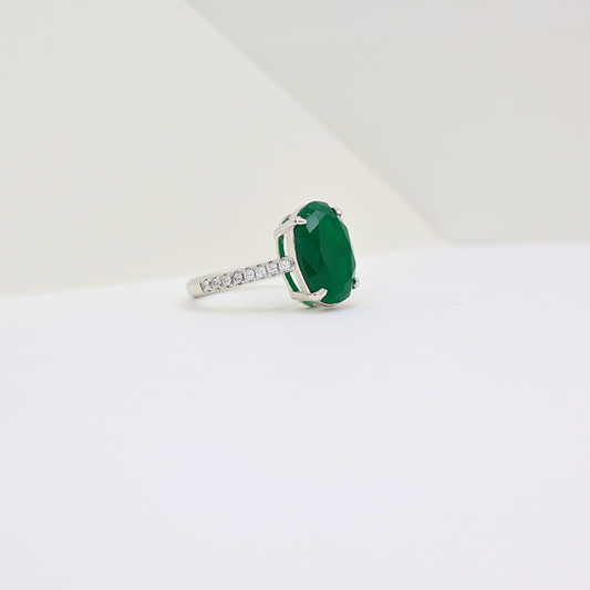 Elite chunky solitaire ring(adjustable ring)925