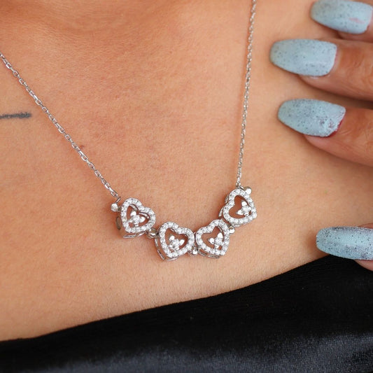 Ladies Fancy  Silver Chain magnetic 925