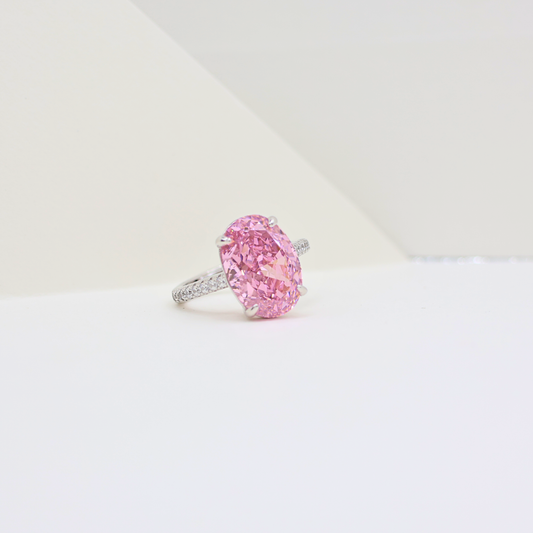 Elite chunky solitaire ring(adjustable ring)925