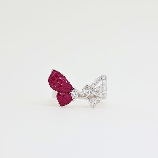 Butterfly ring Eliegent (adjustable ring)925