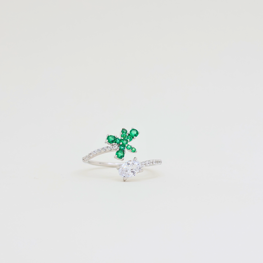 Twinkling Fancy Silver Ring (adjustable ring)925