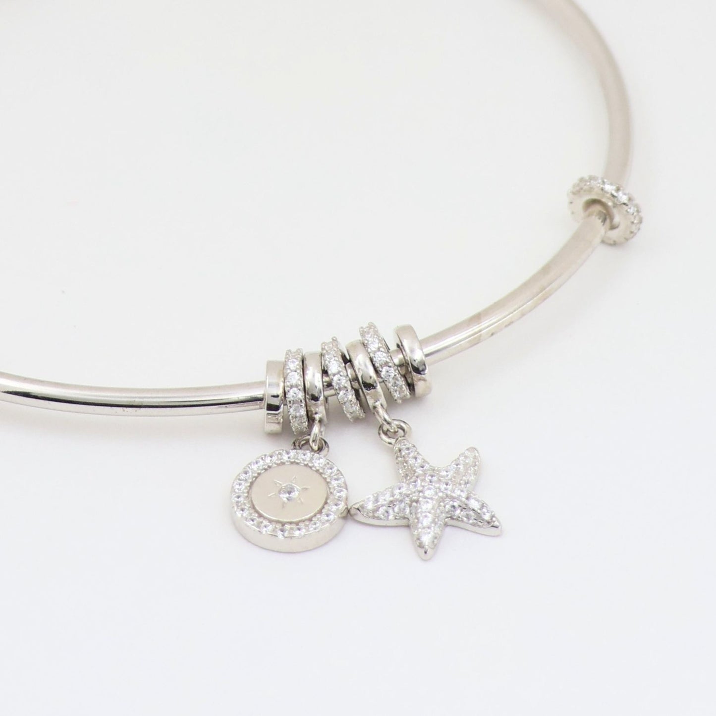 Star &moon 925 Silver Kada